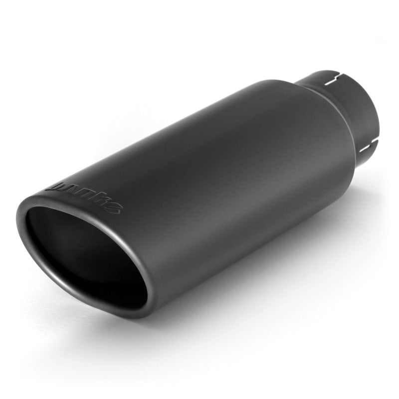 Banks Power Tailpipe Tip Kit - SS Obround Angle Cut - Black - 3in Tube - 3.75in X 4.5in X 11.5in Tips Banks Power