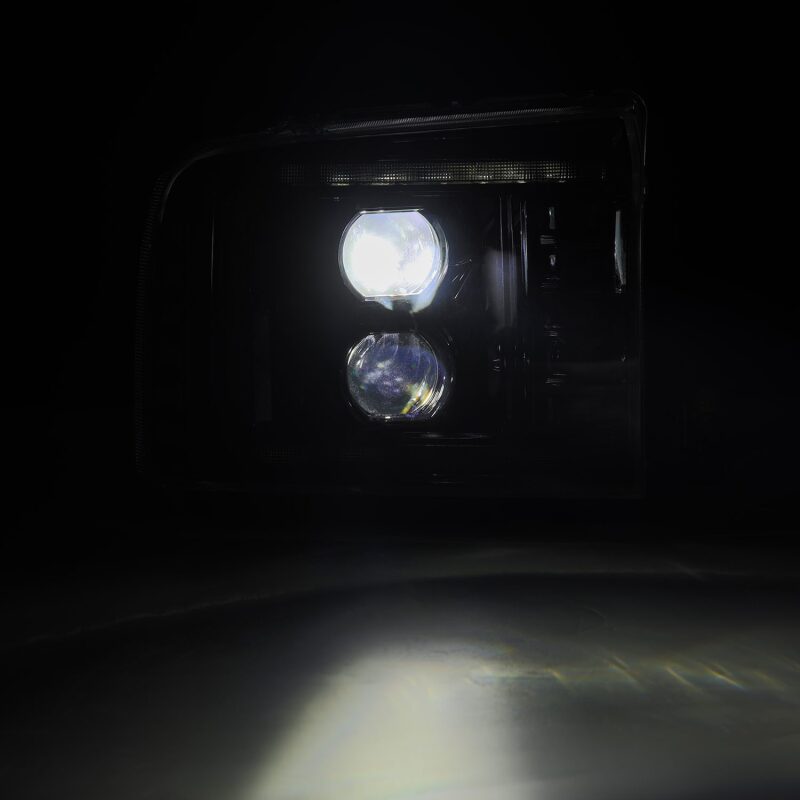 AlphaRex 05-07 Ford Super Duty/Excursion LUXX-Series LED Projector Headlights - Alpha-Black Headlights AlphaRex
