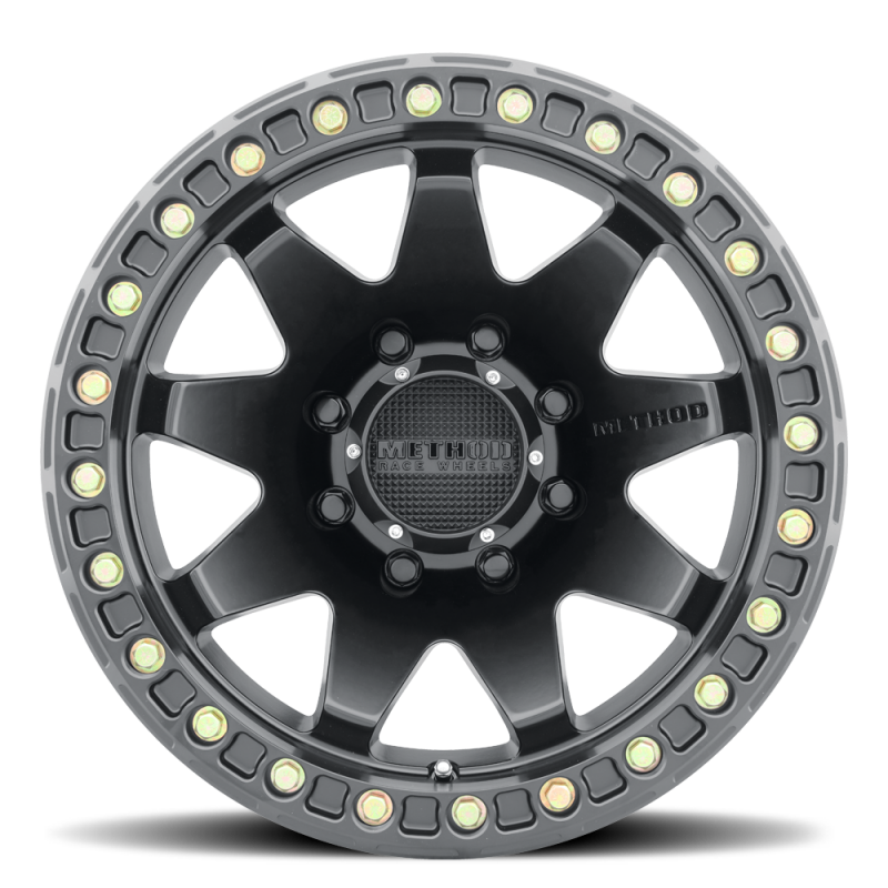 Method MR108 17x9 -44mm Offset 8x170 130.81mm CB Matte Black w/BH-H24 Wheel Wheels - Cast Method Wheels