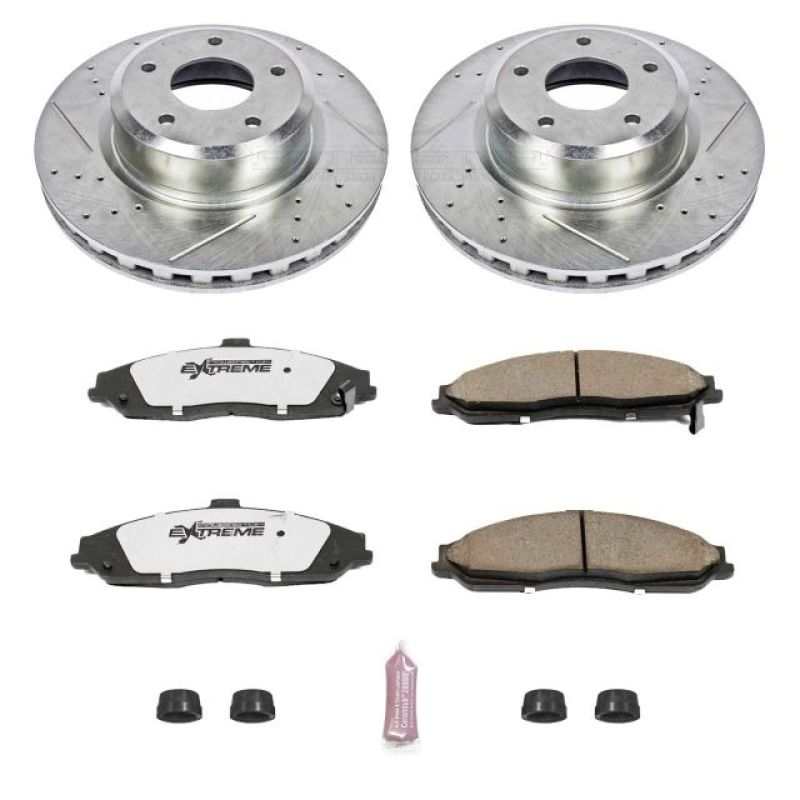 Power Stop 05-06 Pontiac GTO Front Z26 Street Warrior Brake Kit Brake Kits - Performance D&S PowerStop