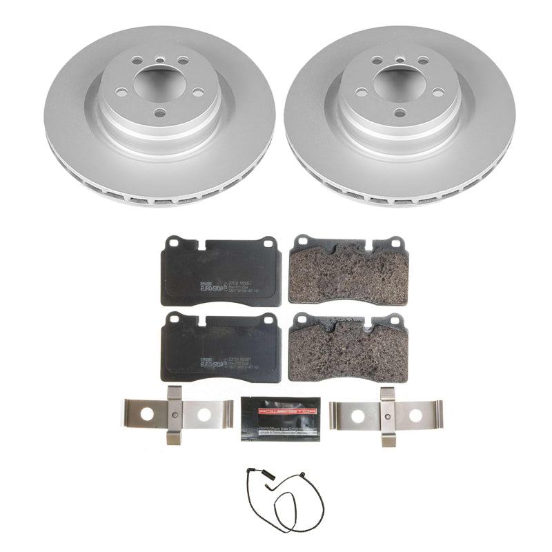Power Stop 06-09 Land Rover Range Rover Front Euro-Stop Brake Kit Brake Kits - OE PowerStop