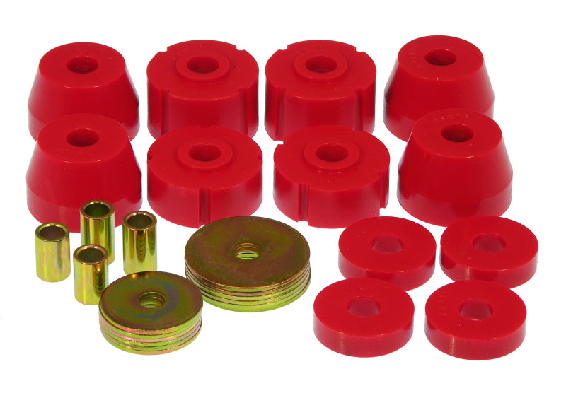 Prothane 72-85 Dodge Truck Body Mounts - Red Bushing Kits Prothane