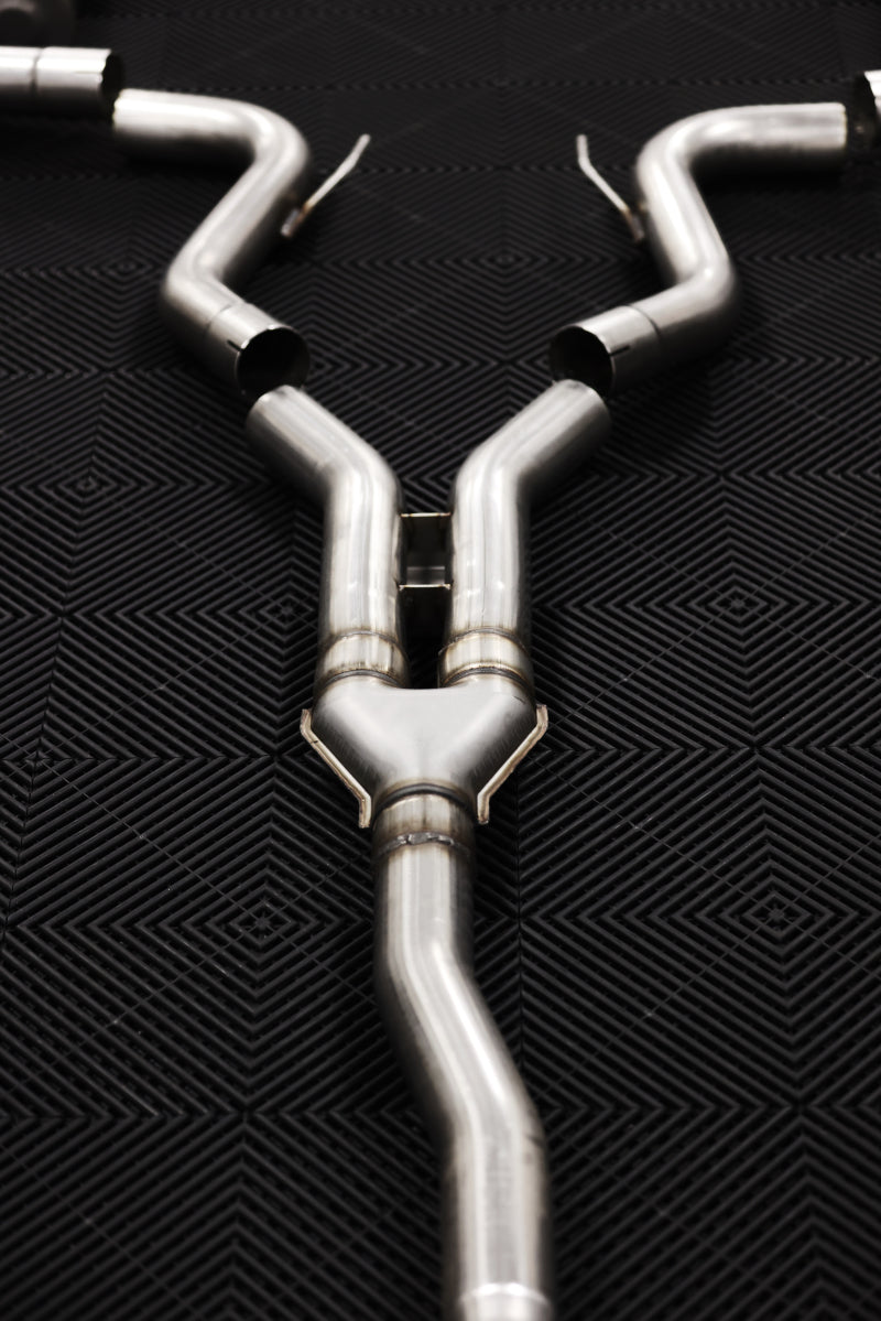 MBRP 18-22 Ford Mustang 2.3L Ecoboost 3in Cat-Back Exhaust w/ Quad Carbon Fiber SS Tips - T304 Catback MBRP