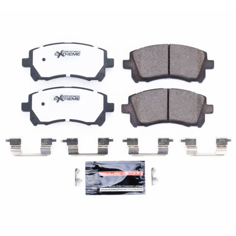 Power Stop 98-02 Subaru Forester Front Z26 Extreme Street Brake Pads w/Hardware Brake Pads - Performance PowerStop