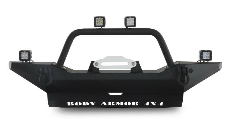 Body Armor 4x4 07-18 Jeep Wrangler JK Front Bumper Full Width Bumpers - Steel Body Armor 4x4