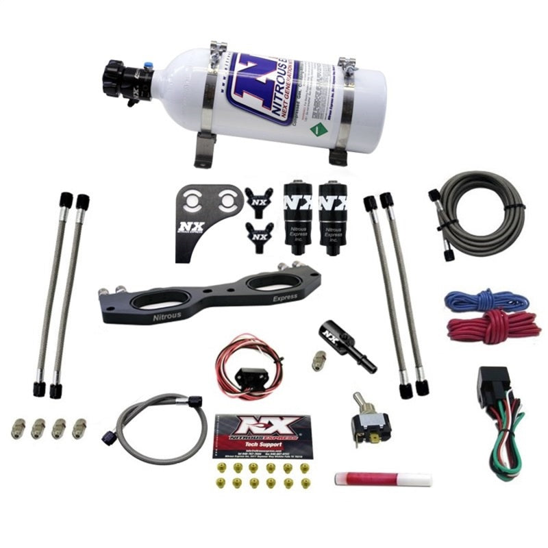 Nitrous Express Polaris RZR 900cc Nitrous Plate Kit w/5.0lb Bottle Nitrous Systems Nitrous Express