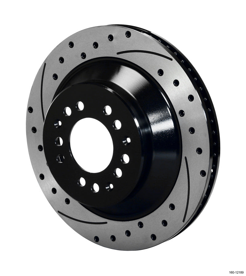 Wilwood Rotor-1.75 Offset SRP BLK Drl 12.88 x 1.10 - 5x4.50/4.75in Brake Rotors - 2 Piece Wilwood