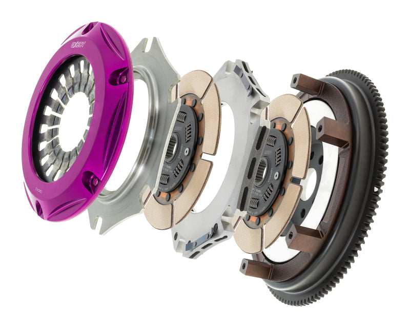 Exedy 1991-1992 Toyota Supra Hyper Twin Cerametallic Clutch Sprung Center Disc Pull Type Cover Clutch Kits - Multi Exedy
