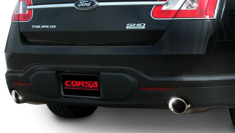 Corsa 2010-2019 Ford Taurus SHO 3.5L V6 Turbo Polished Sport Cat-Back Exhaust Catback CORSA Performance