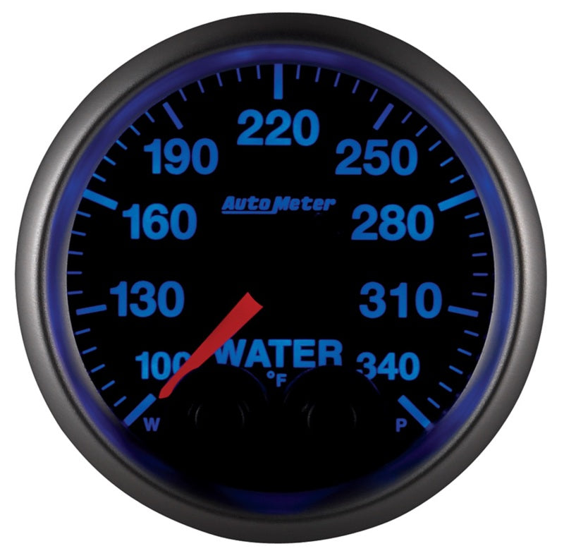 Autometer Elite 52mm 100-340 Deg F Water Temperature Peak and Warn Gauge w/ Electonic Control Gauges AutoMeter