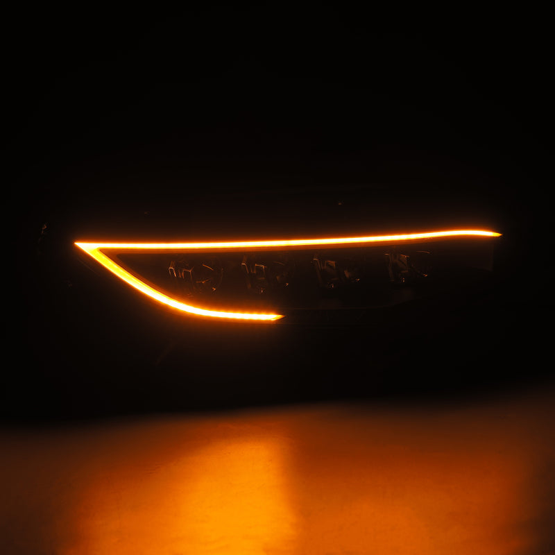 AlphaRex 16-21 Honda Civic NOVA-Series LED Proj Headlights Blk w/Activation Light & Seq.Sig / SB DRL Headlights AlphaRex