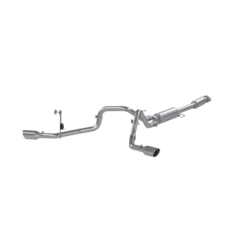 MBRP 2021+ Ford F150 2.7L/3.5L/5.0L 3in Aluminized Steel Cat-Back 2.5in Dual Split Side Exhaust Catback MBRP