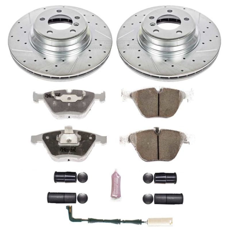 Power Stop 02-05 BMW 745i Front Z26 Street Warrior Brake Kit Brake Kits - Performance D&S PowerStop