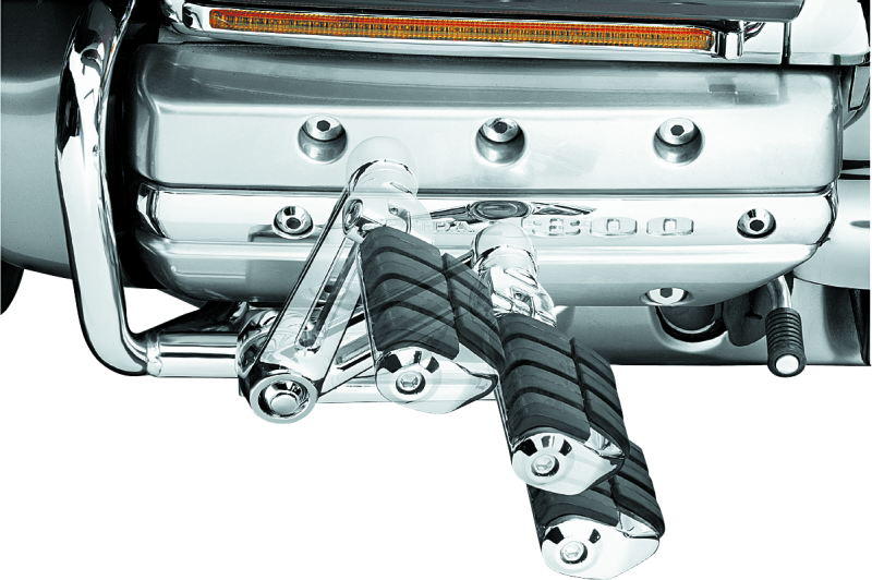 Kuryakyn Ergo II Dually ISO Pegs With Long Arms Chrome Footpegs Kuryakyn