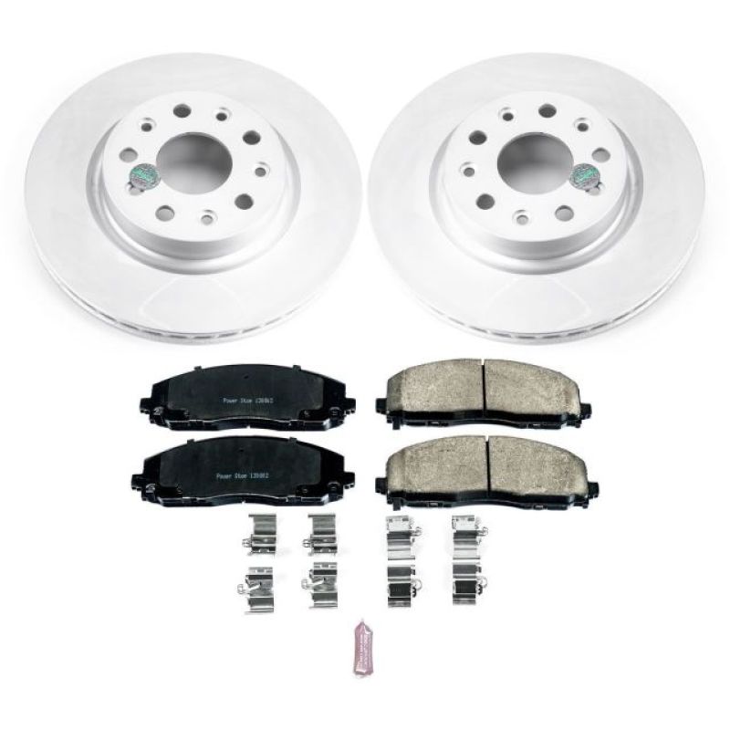 Power Stop 18-19 Jeep Wrangler Front Z17 Evolution Geomet Coated Brake Kit Brake Kits - Performance Blank PowerStop