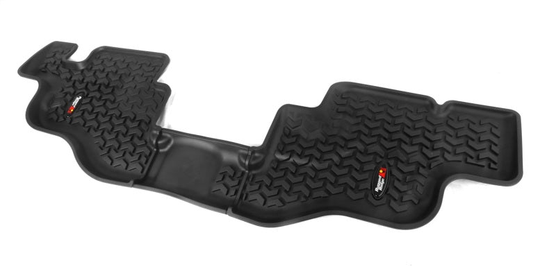 Rugged Ridge Floor Liner Rear Black 1976-1986 Jeep CJ-7 87-95 Jeep Wrangler YJ Floor Mats - Rubber Rugged Ridge