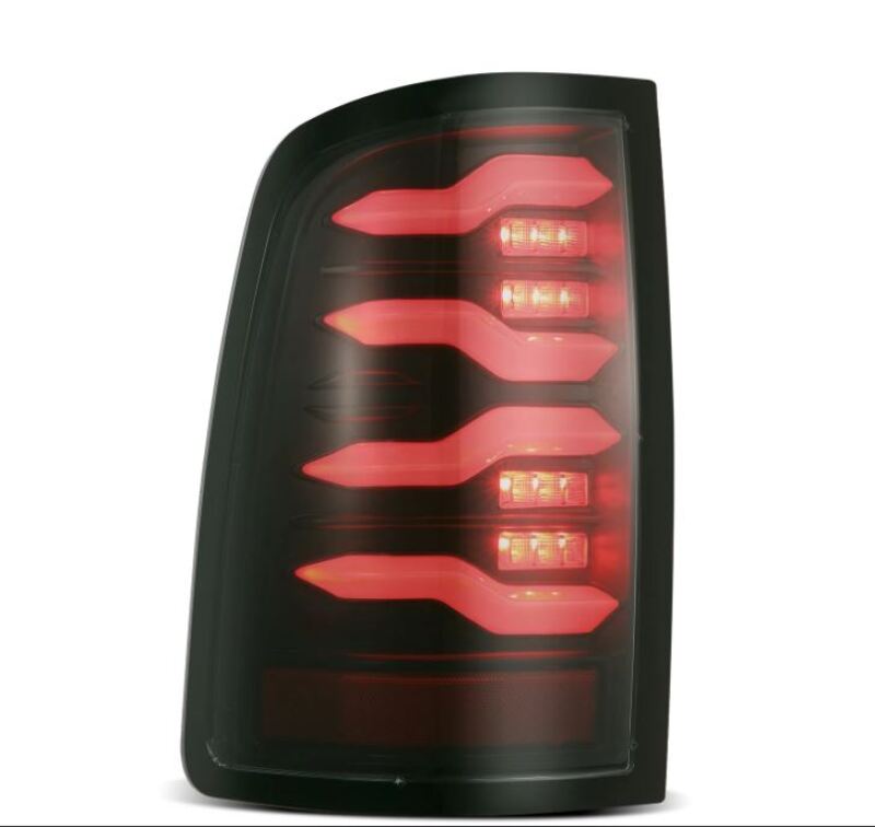 AlphaRex 09-18 Dodge Ram Luxx-Series LED Tail Lights Alpha-Black w/ Activation Light & Seq. Signal Tail Lights AlphaRex