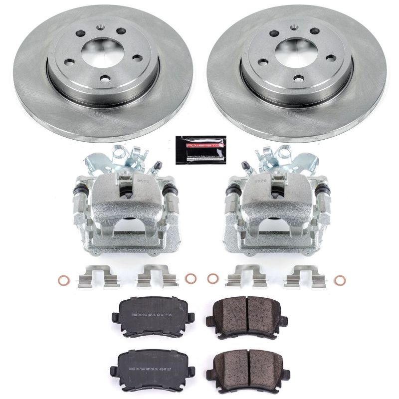 Power Stop 05-09 Audi A4 Rear Autospecialty Brake Kit w/Calipers Brake Kits - OE PowerStop