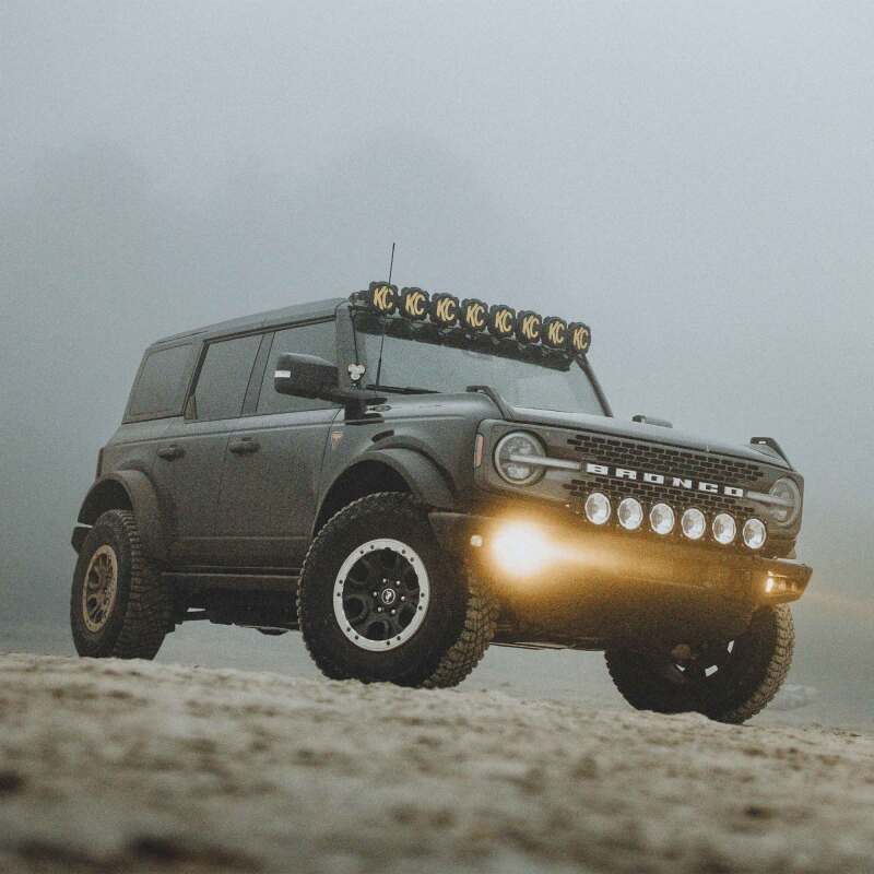 KC HiLiTES 2021+ Ford Bronco FLEX ERA 3 Dual Mode SAE Fog Light Pocket Kit Light Bars & Cubes KC HiLiTES