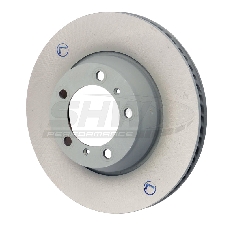 SHW 17-20 Porsche Panamera 4 w/Code 1KF/18in Wheel Left Rear Smooth MB Brake Rotor (971615601F) Brake Rotors - OE SHW Performance