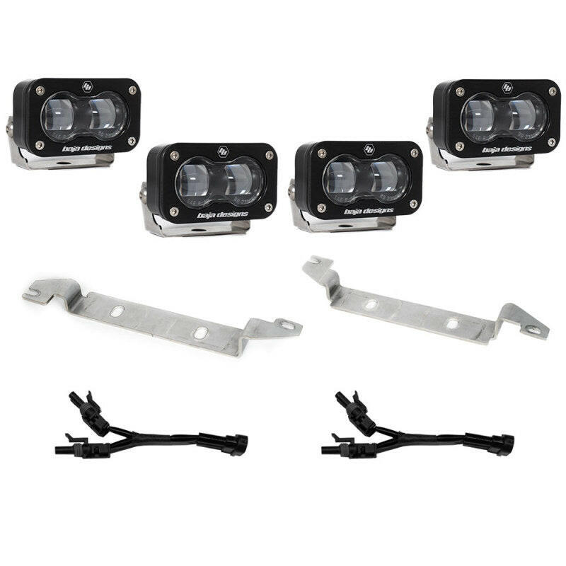 Baja Designs 2022+ Toyota Tundra S2 SAE OEM Fog Light Replacement Kit - Clear Light Bars & Cubes Baja Designs