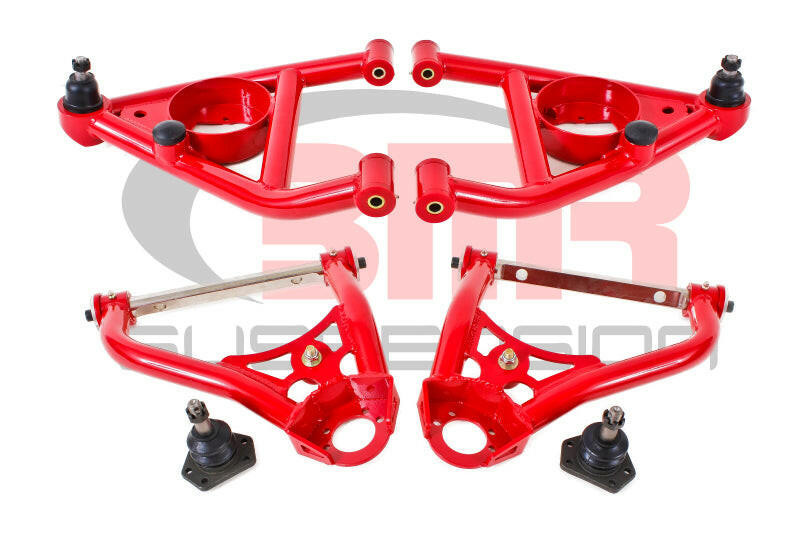 BMR 67-69 1st Gen F-Body Upper And Lower A-Arm Kit - Red Control Arms BMR Suspension