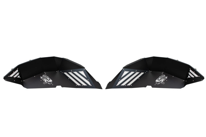 Fishbone Offroad 2018+ Jeep Wrangler - Black Powdercoat Rear Inner Fenders Fenders Fishbone Offroad