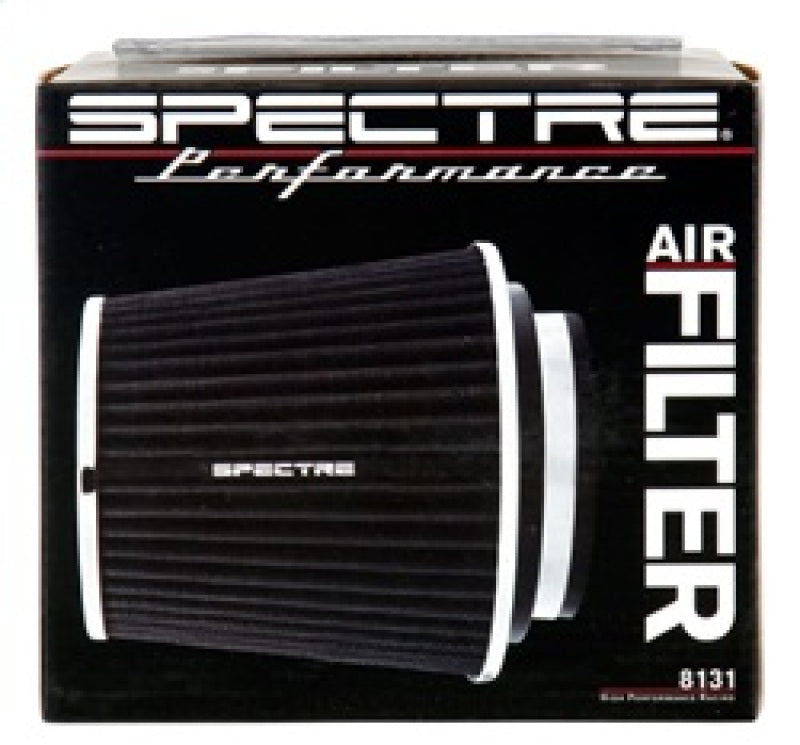 Spectre Adjustable Conical Air Filter 5-1/2in. Tall (Fits 3in. / 3-1/2in. / 4in. Tubes) - Black Air Filters - Universal Fit Spectre
