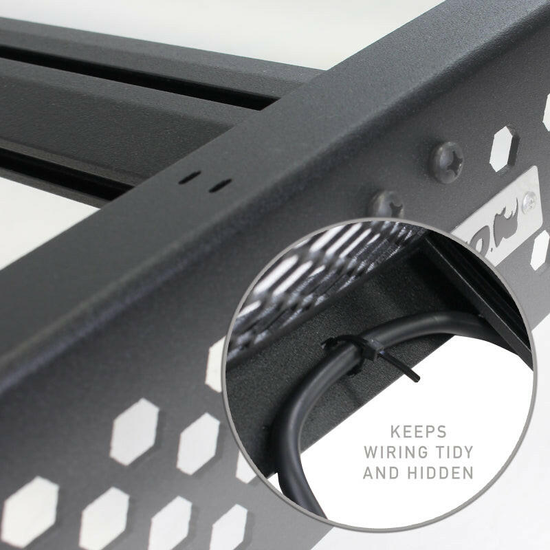 Go Rhino 19-23 Ram 1500 CC Ceros Low Profile Roof Rack - Tex. Blk Roof Rack Go Rhino