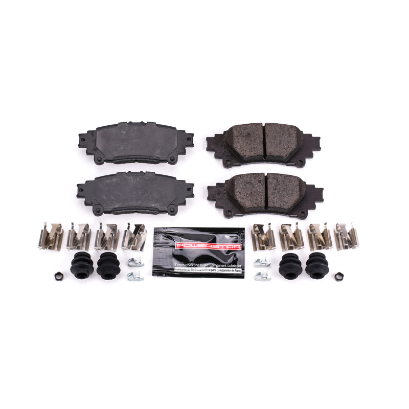 Power Stop 16-17 Lexus GS200t Rear Z23 Evolution Sport Brake Pads w/Hardware Brake Pads - Performance PowerStop