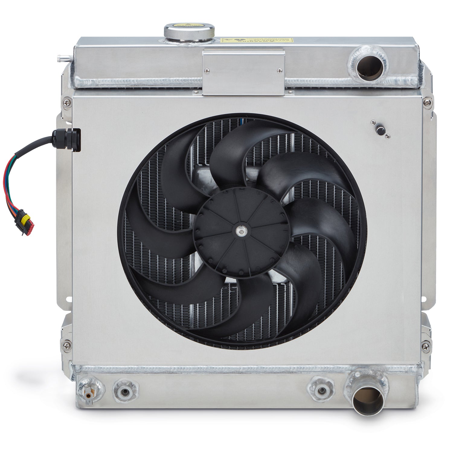 Slim Fit Radiator 64-66 Mustang Pass Outlet Radiator Proform