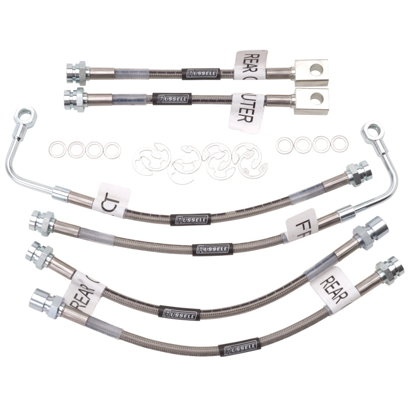 Russell Performance 98-02 Pontiac Firebird (with Traction Control) Brake Line Kit Brake Line Kits Russell