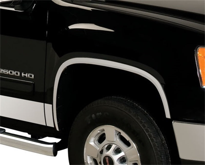 Putco 17-20 Ford SuperDuty w/o Factory Flares - 2in Wide Stainless Steel Fender Trim Exterior Trim Putco