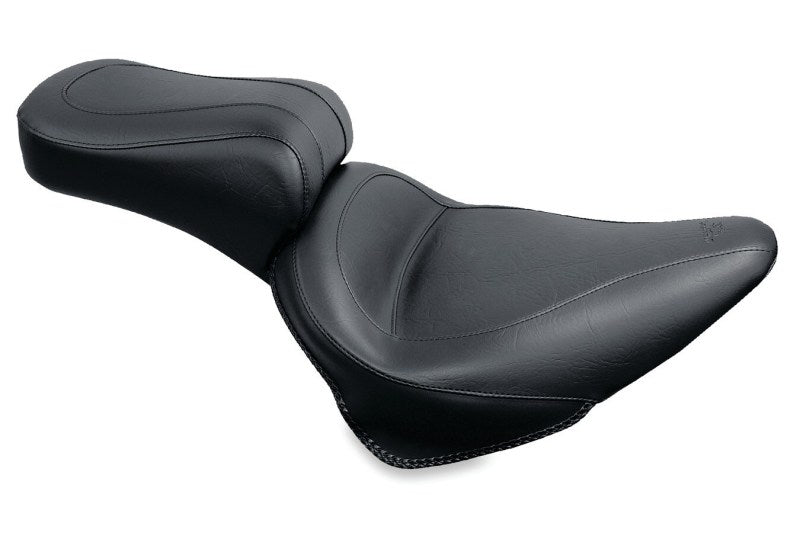 Mustang 00-15 Harley Softail Standard Rear Tire Standard Touring 1PC Seat - Black One-Piece Motorcycle Seats Mustang Motorcycle