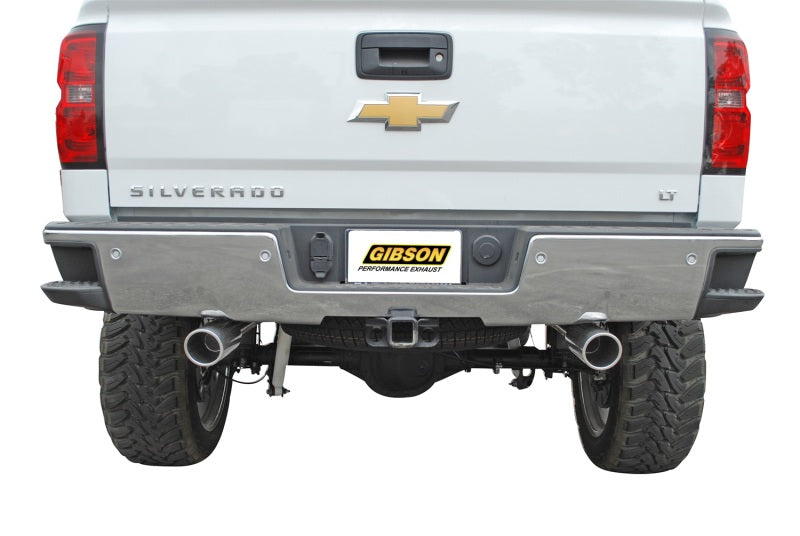 Gibson 15-18 Chevrolet Silverado 1500 LS 5.3L 3in/2.25in Cat-Back Dual Split Exhaust - Aluminized Catback Gibson