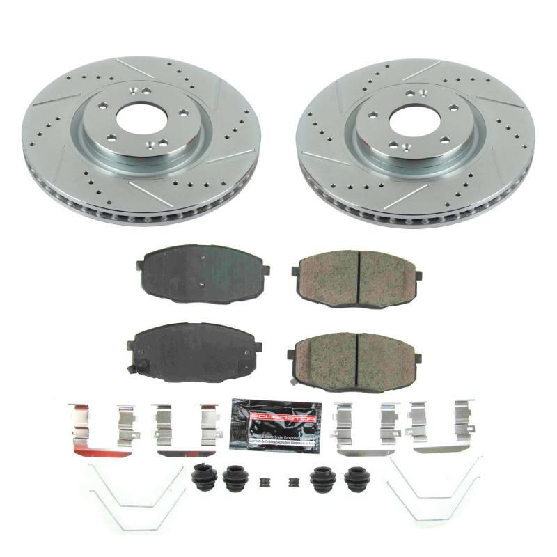Power Stop 19-21 Hyundai Nexo Front Z23 Evolution Brake Kit Brake Kits - Performance D&S PowerStop