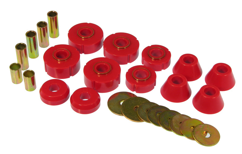 Prothane 67-72 Chevy C10 Body Mount Kit - Red Bushing Kits Prothane