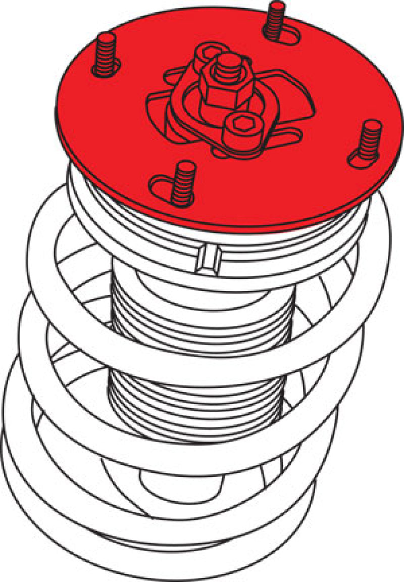 SPC Performance 05-10 Ford Mustang (V6/V8) Front Adjustable Upper Strut Mounts Shock Mounts & Camber Plates SPC Performance