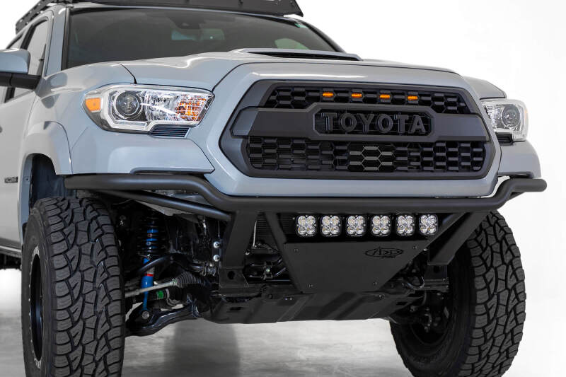 Addictive Desert Designs 16-20 Toyota Tacoma PRO Bolt-On Front Bumper - Hammer Black Bumpers - Steel Addictive Desert Designs