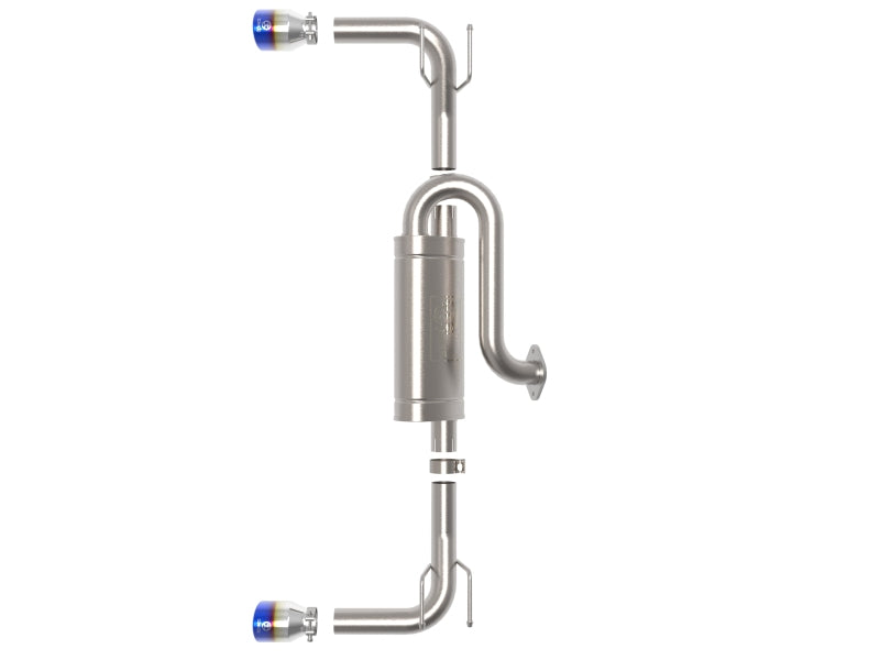 aFe 19-22 Mazda 3 L4 2.5L Takeda 3in to 2-1/2in 304 SS Axle-Back Exhaust w/ Blue Flame Tip Axle Back aFe