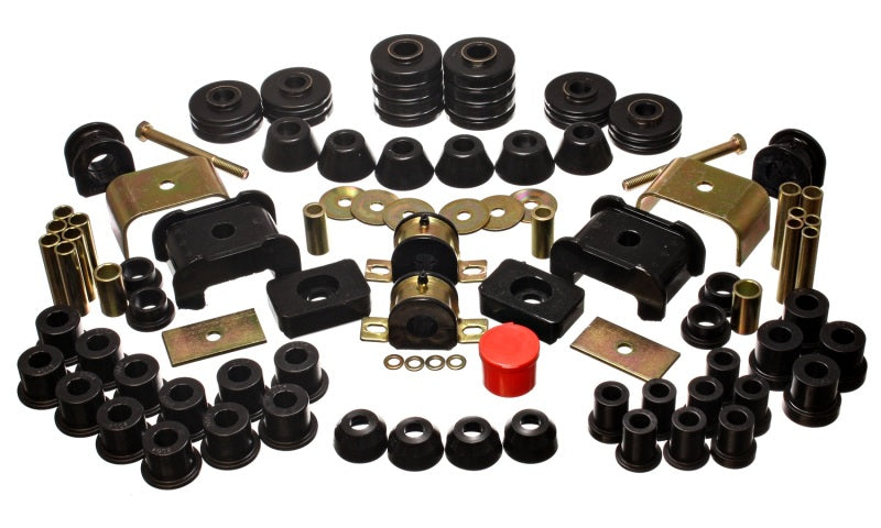 Energy Suspension 73-80 Chev/GMC 4WD w/Aftermarket Front Springs Black Hyper-Flex Master Bushing Set Bushings - Full Vehicle Kits Energy Suspension