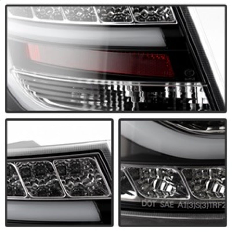 Spyder Audi A6 05-08 4Dr Sedan( not fit Quattro) Light Bar LED Tail Lights Blk ALT-YD-AA605-LBLED-BK Tail Lights SPYDER
