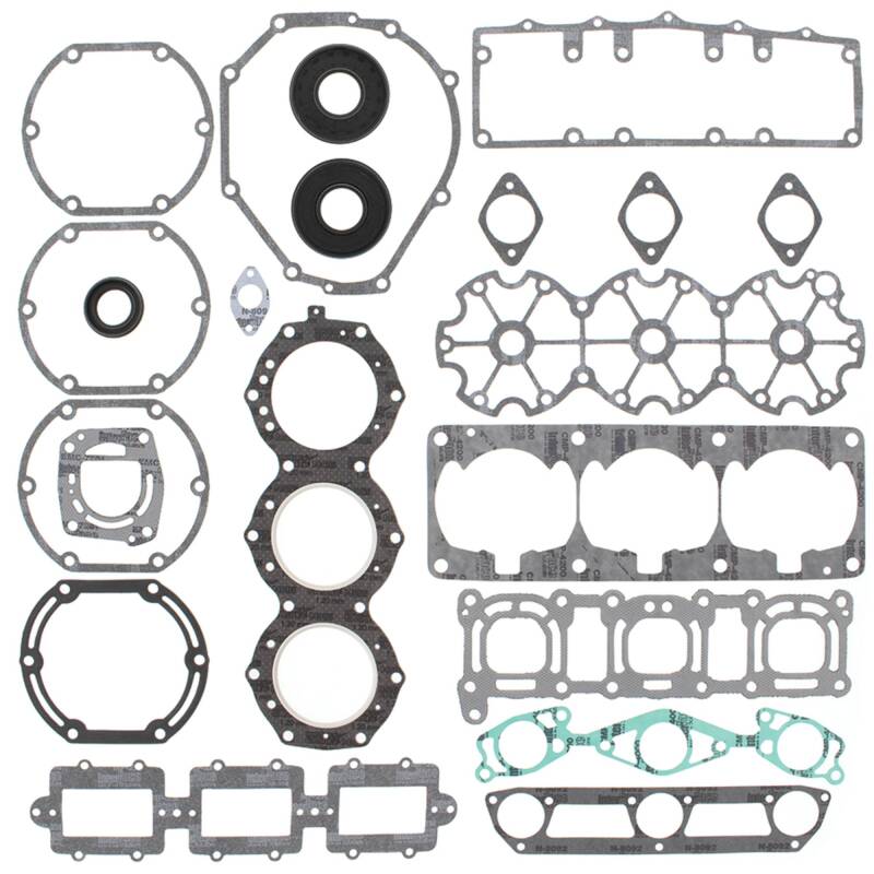 Vertex Gaskets 95-96 Yamaha 1100 Wave Raider Complete Gasket Kit w/ Oil Seals Engine Hardware Vertex Pistons