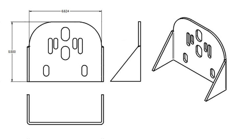 Ridetech Weld-on Only Rear Upper Bracket 10pk Brackets Ridetech