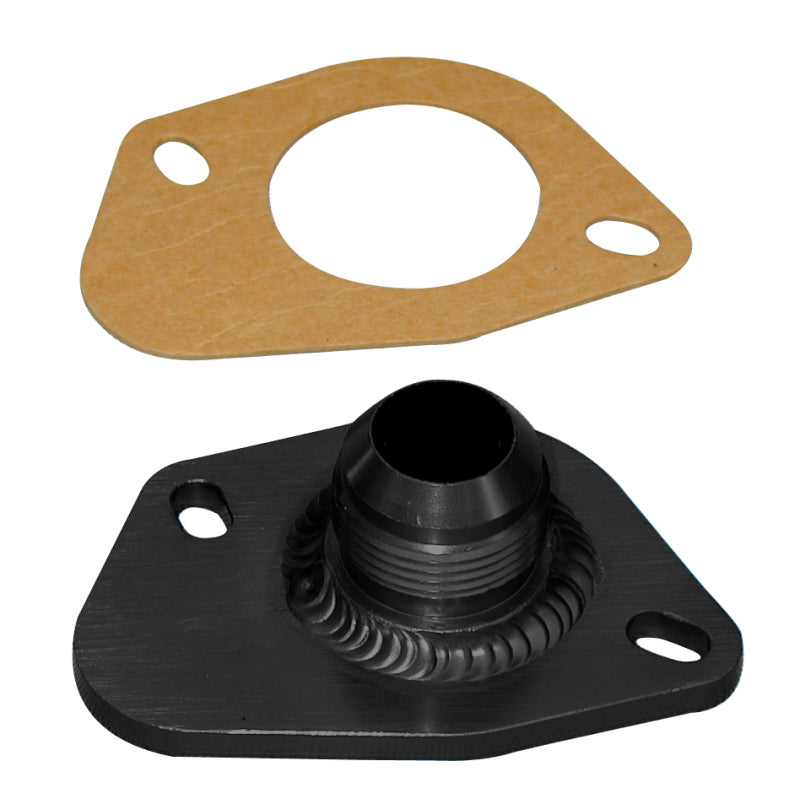 Moroso Ford Small Block Bolt-On Water Outlet Filler Neck -16An Fitting - Aluminum Coolant Fill Necks Moroso