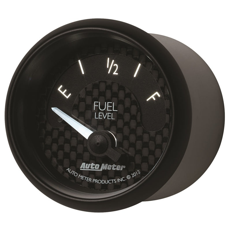 Autometer GT Series 52mm Short Sweep Electronic 0-90 ohms Fuel Level (For most 65-97 GM) Gauges AutoMeter