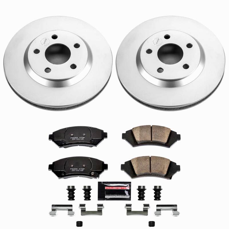 Power Stop 2005 Buick LeSabre Front Z23 Coated Brake Kit Brake Kits - Performance D&S PowerStop