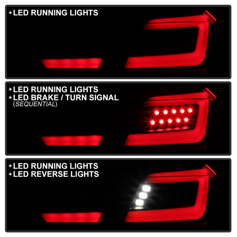 Spyder 14-20 Chevy Impala LED Tail Lights - Black (ALT-YD-CHIP14-SEQ-BK) Tail Lights SPYDER