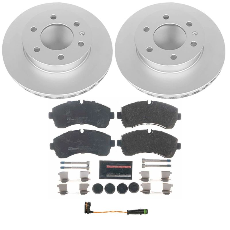Power Stop 07-09 Dodge Sprinter 3500 Front Euro-Stop Brake Kit Brake Kits - OE PowerStop