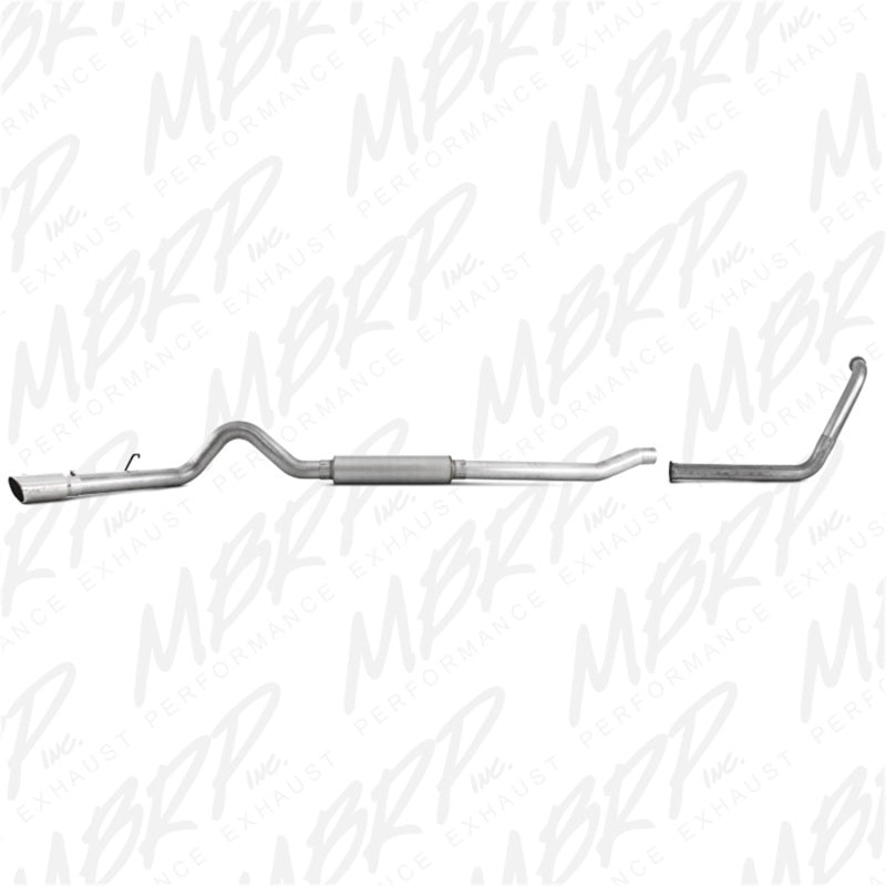MBRP 2003-2007 Ford F-250/350 6.0L EC/CC Turbo Back Single Side (Stock Cat) Catback MBRP